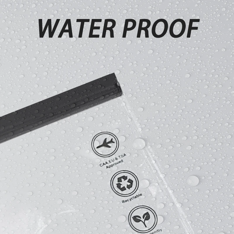 1pcs Luggage Transparent Travel Use Leakproof Flight Make Up Waterproof For Women Reusable Airport Security Toiletry Bag