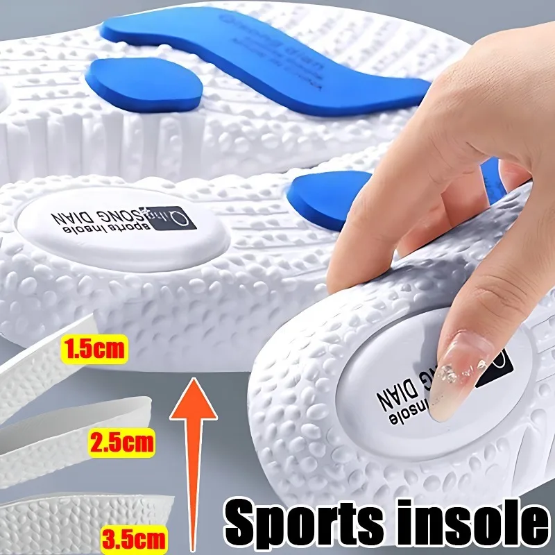 Shoe Insoles Orthopedic Insoles EVA Sports Shock Absorption Height Increase Arch Support 1Pair Men Women