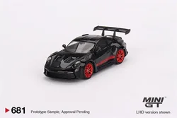 **Pre-Order** MINI GT 1:64 GT3 RS Black with Pyro Red Diecast Model Car