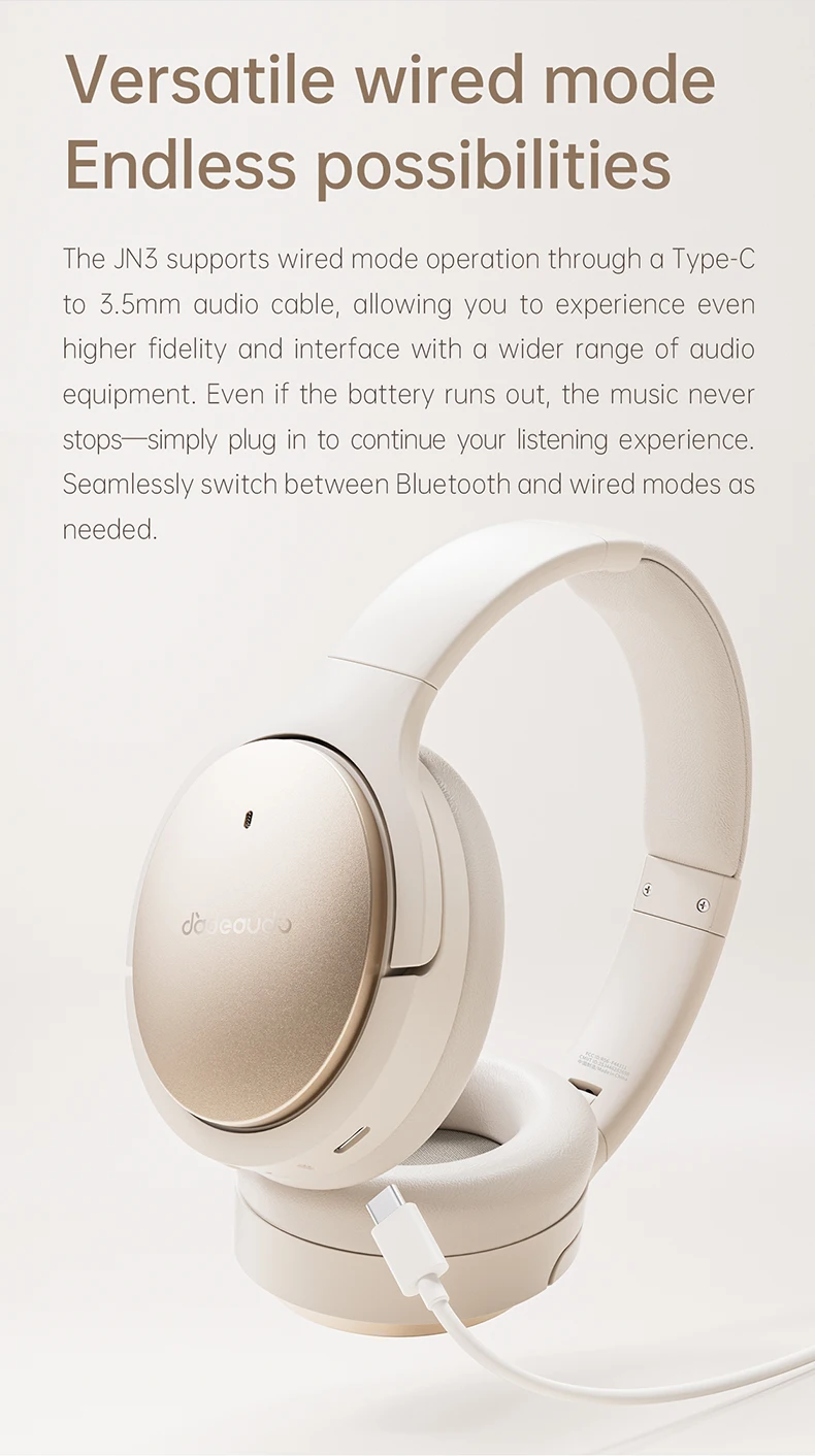 Cuffie bluetooth fiio jn3 con cancellazione rumore e spatial audio_voghion.com