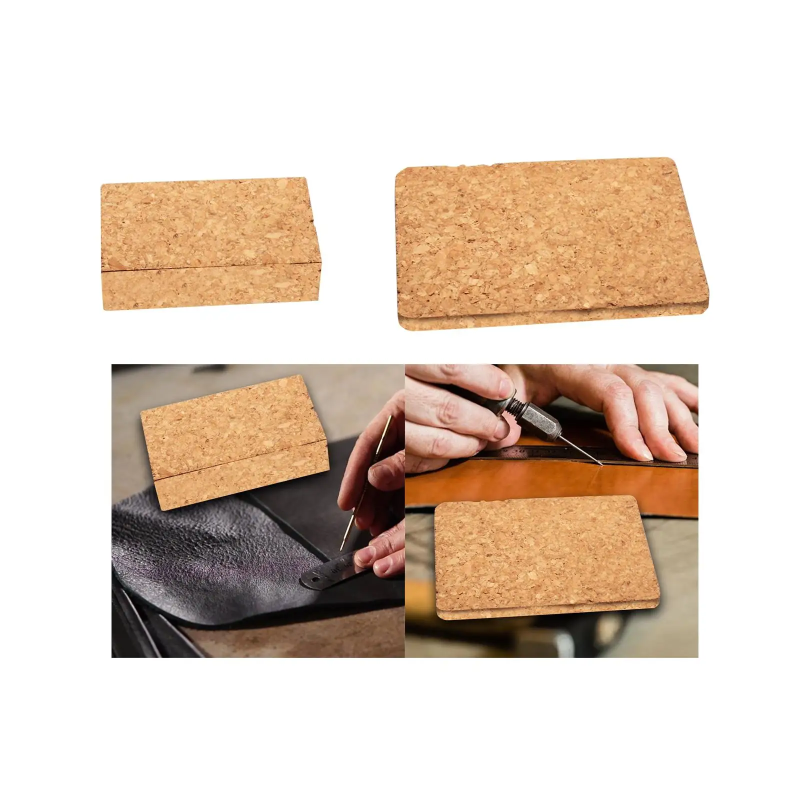 Cork Block Cork Mat Sanding Block Lightweight Accessories Leather Craft Punching Pad Leathercraft Tool Portable Pad