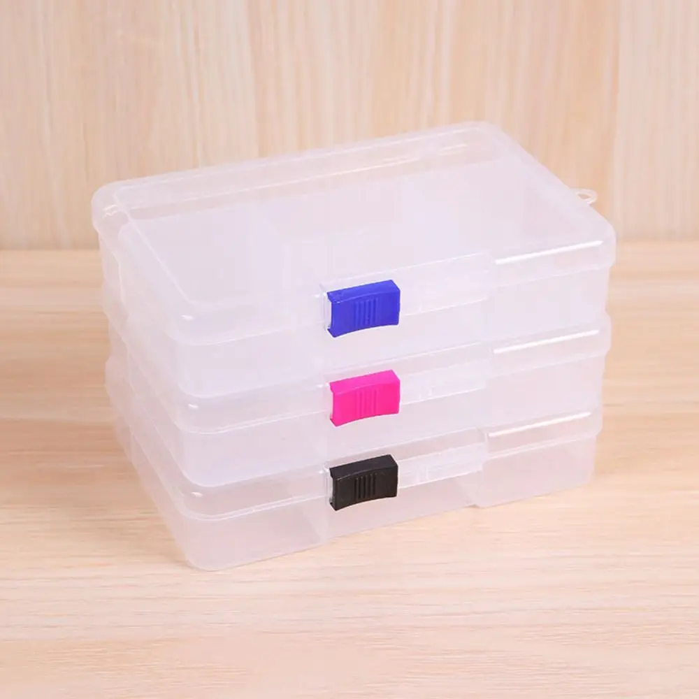 

Square Storage Box Hot 5grids Plastic Small Items Case Transparent Durable Jewelry Beads Container Power Tools Holder