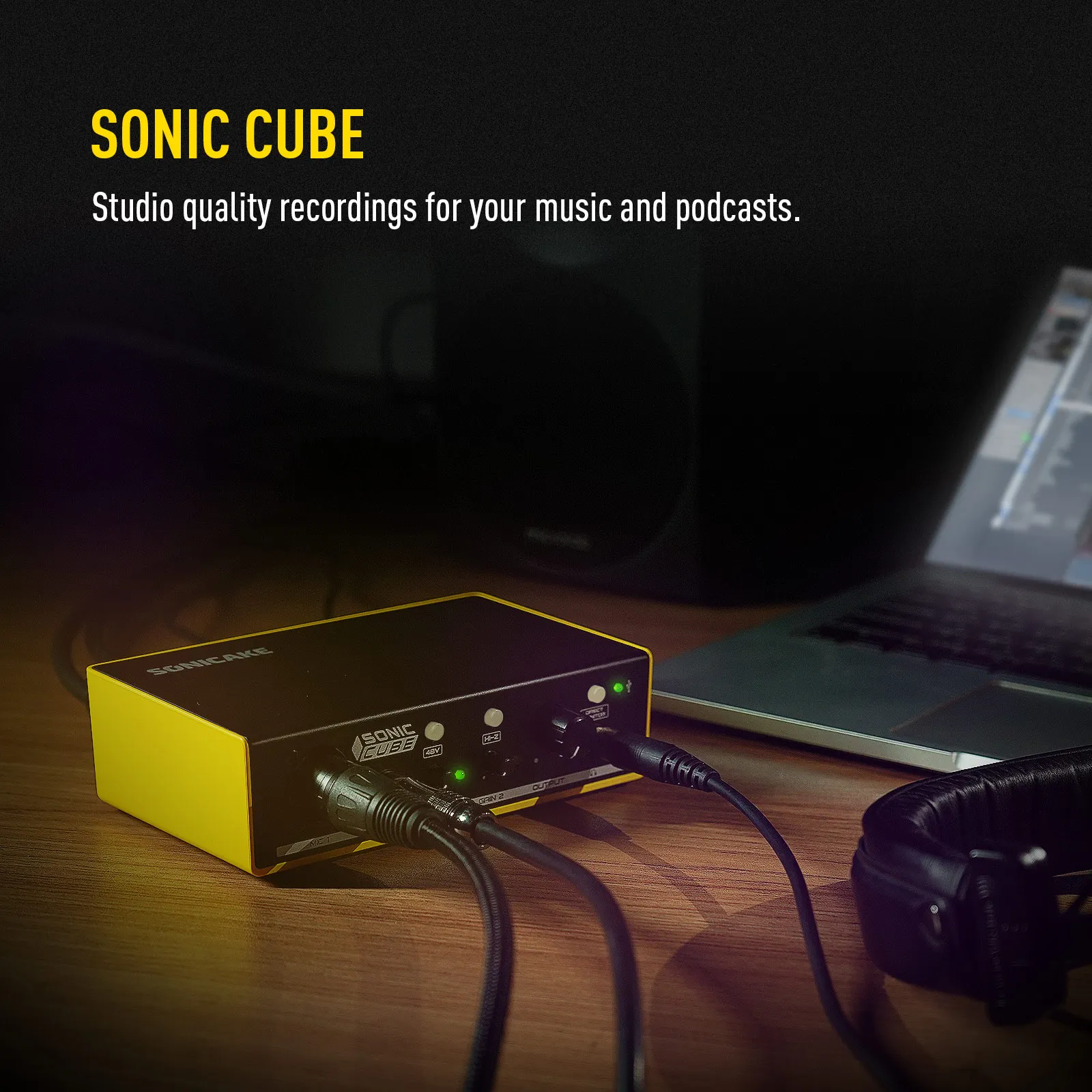 Sonic Cube Dual-Channel Professional Audio Interface High-Quality Analog Preampl