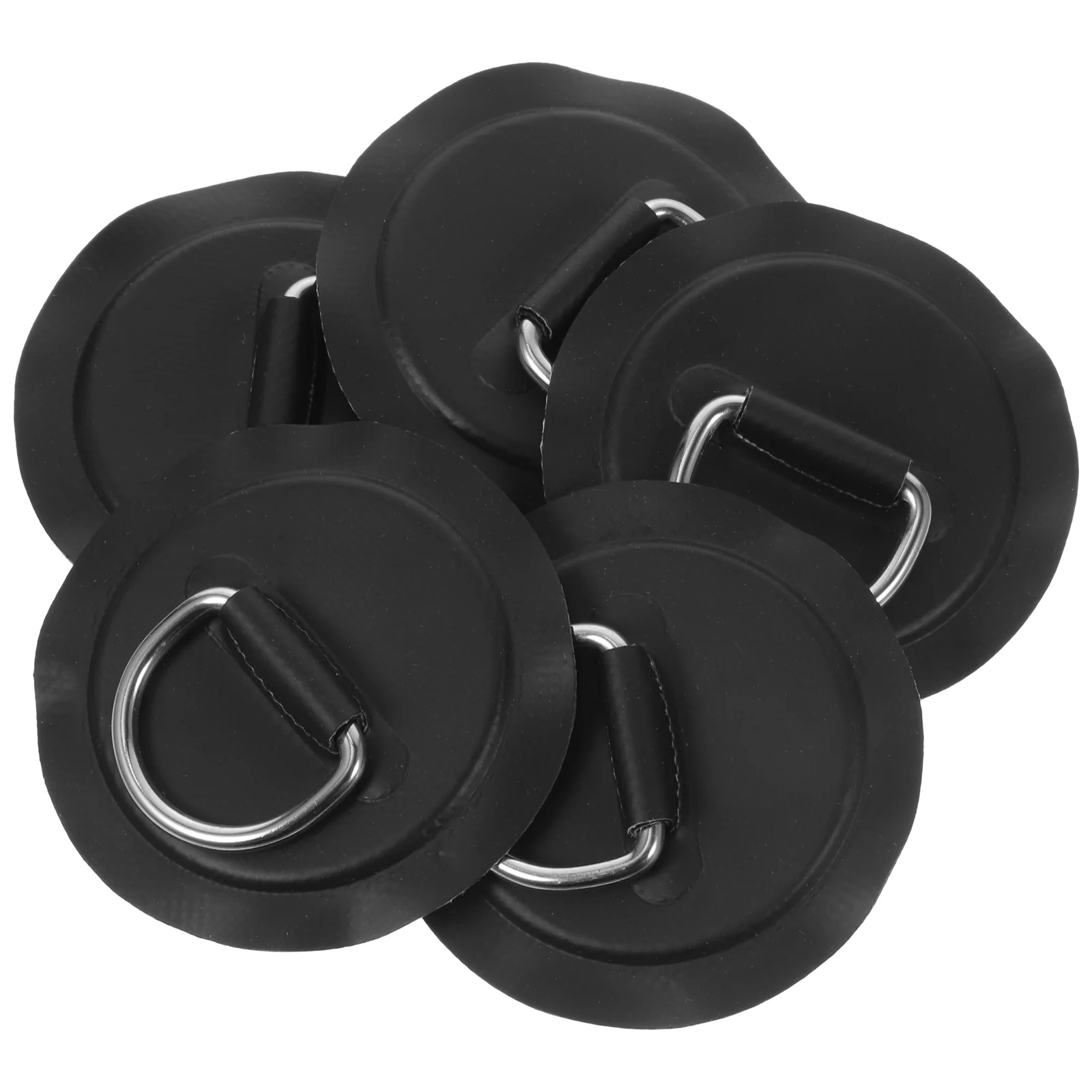 

5 Pcs Rubber Boat Rope Buckle Kayak D Ring Patch Inflatable Paddle Board Kit Rings Seat Accessories
