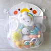 Baby Bath Toy Storage Bag Suction Cup Fixed Design Cute Cartoon Dinosaur Frog Animal Shape Children's Bathroom Grid Storage Bags 6
