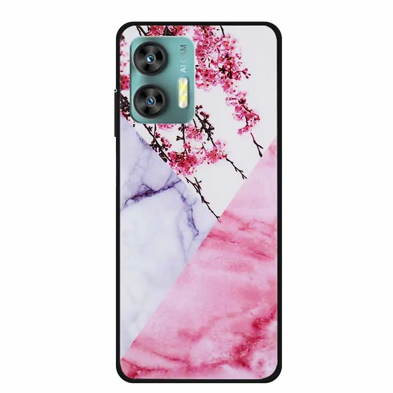 Colorful Marble Space TPU Silicone Soft Back Cover Case - Fashionable Protective
