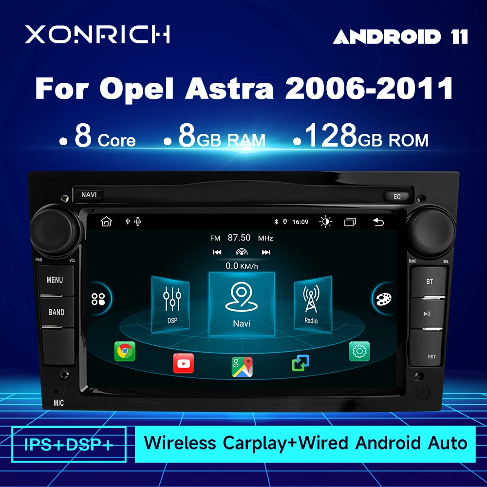 Wireless Carplay Android 11 Car Multimedia For Opel Vectra C Zafira B