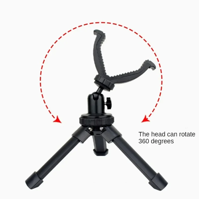 Shooting Rest Tripod Durable Adjustable Height Rifle 360 Degree Rotation V Yoke Stand Portable Aluminum Construction For Target rifle tripod stand