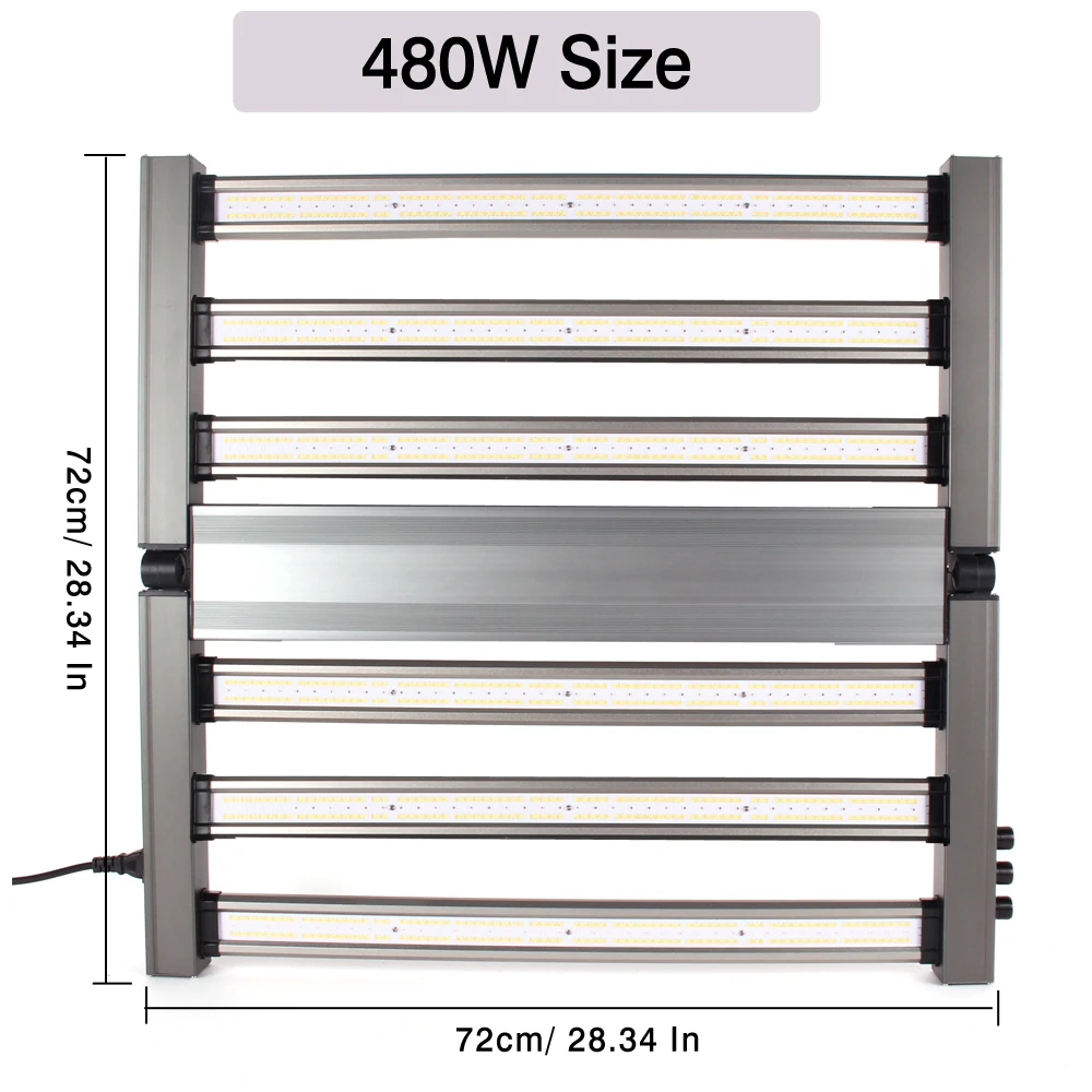 2022 Latest Design 480W Samsung LED Grow Light Indoor Plants Dimmable UV/IR 660nm/3000K 5000K on/off quantum Tech Phytolamp