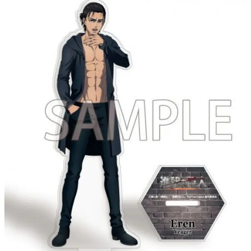 Attack on Titan Anime Figure Eren Jaeger Levi·Ackerman Mikasa·Ackerman Cosplay Acrylic Standding Model Toy Fans Collecting Gift