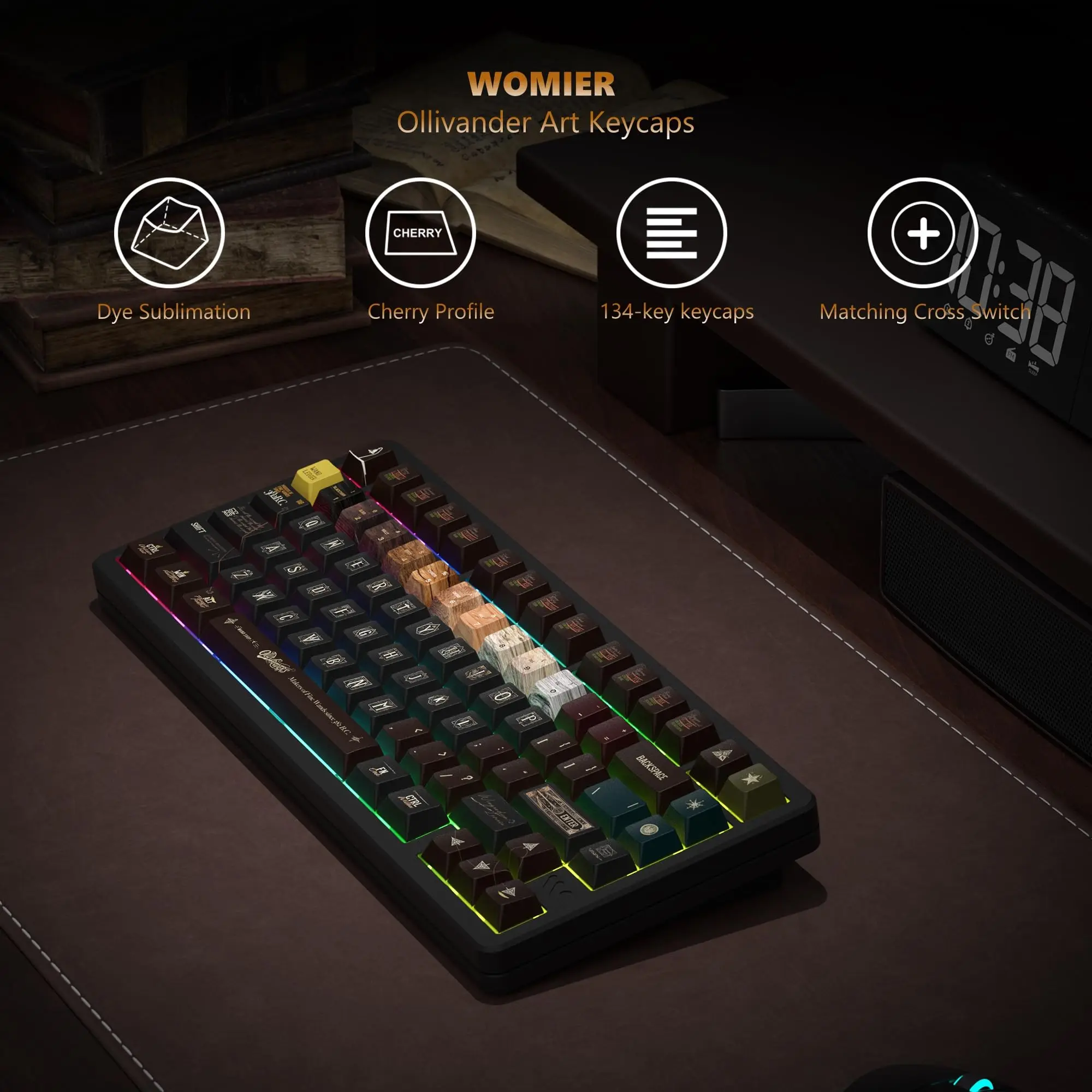 PBT Keycap 135 Sleutels DYE-SUB Cherry Profiel Japanse Minimalistische Witte Thema voor 61/64/87/104/108 Cherry MX Mechanische Gaming Toetsenbord (alleen keycaps