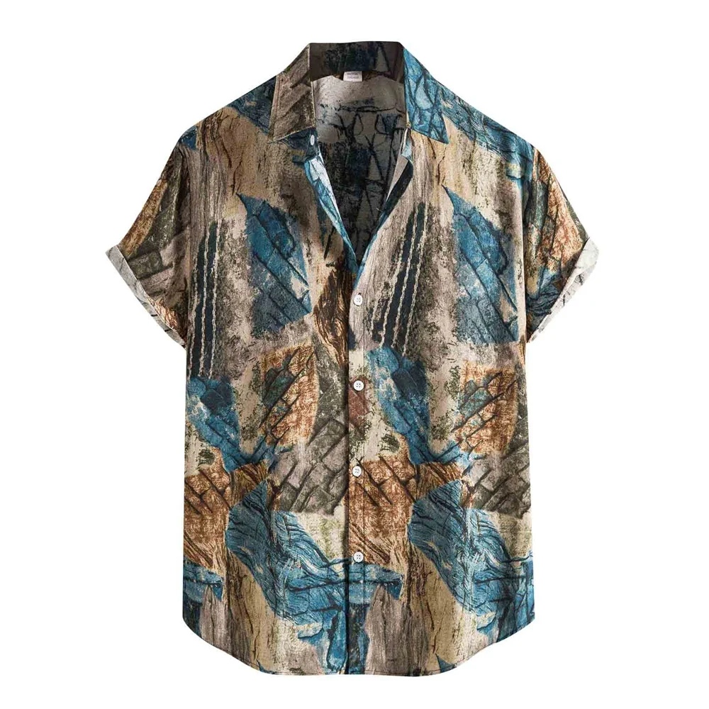 thumbnail image 1 of Camisas hawaianas divertidas de Pascua para hombres, camisas con botones y estampado de huevos de conejo, ropa informal de verano para fiestas en la playa, 1 of 5