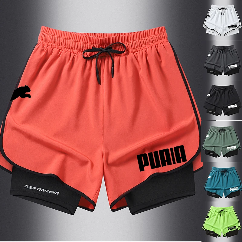 2024 Summer New Sports Shorts Men's Casual Solid Color Outdoor Running Quick Drying Shorts Fitness Shorts Gym Training Pants new summer sports training fitness men running shorts elastic waist simple all match solid straight tube casual jogging shorts