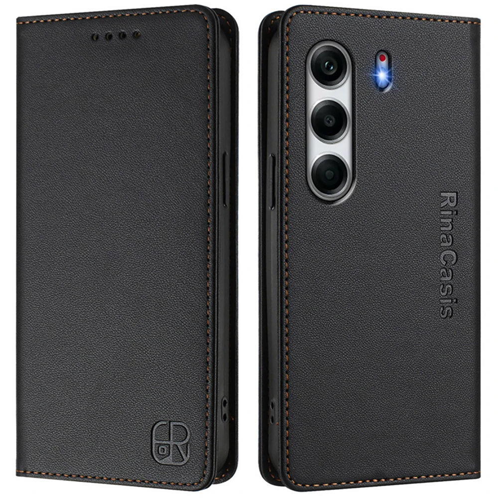 Magnetic Leather Wallet Luxury Book Cover Case