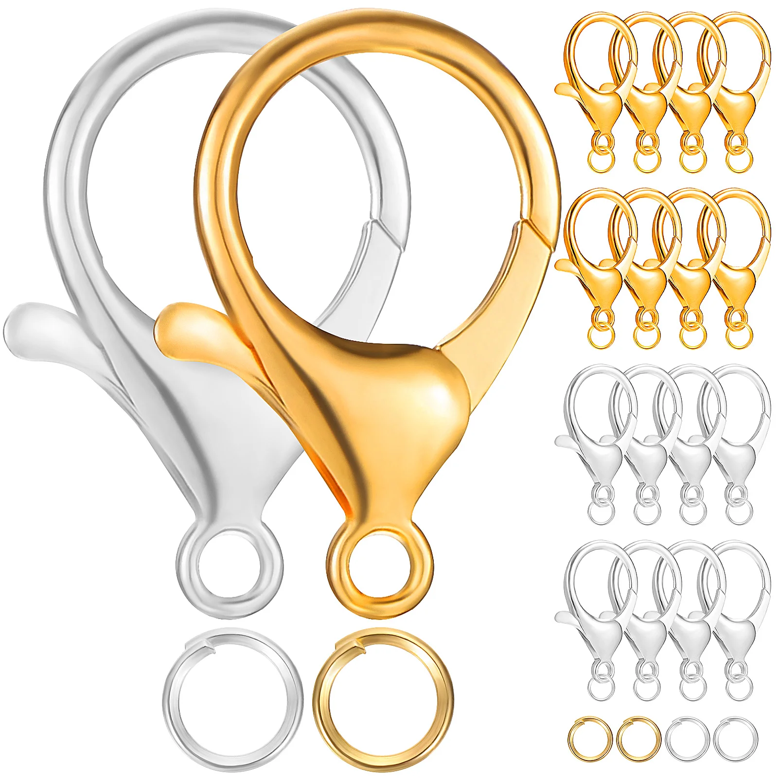 

Jewelry Making Kit Opening Lobster Clasp Closures Jump Rings Accessory Necklace Clasps And DIY Craft Buckles