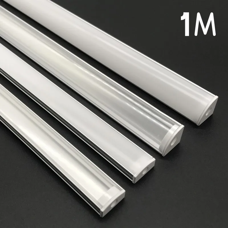 1M U/V Shape Corner Aluminium Profile Channel Holder for LED Strip Light Bar Under Cabinet Lamp Kitchen Closet DHL 10-20pcs/lot led light,led light bar,led aluminum channel,led cabinet light