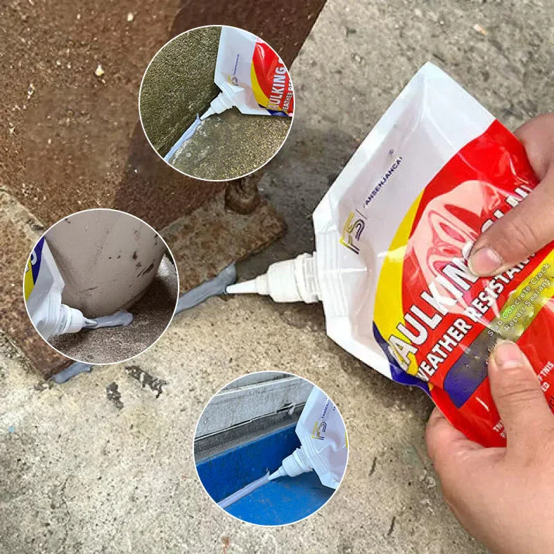 500g Slab Concrete Crack Waterproof Repair Sealant Caulk Roofing Plugging Repair Cement Sealant Angle Crack Plugging Material