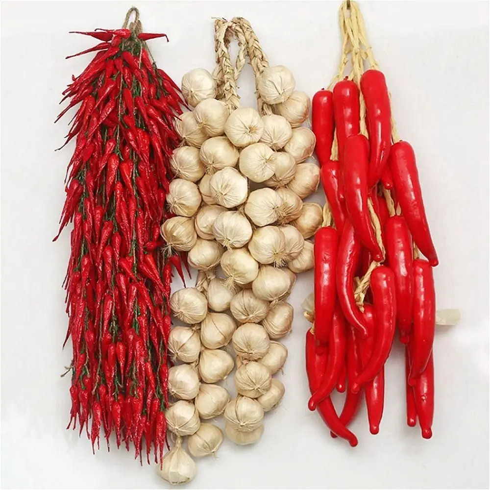Artificial Decorative Fruit Onion Garlic Corn Red Pepper Kitchen Decoration