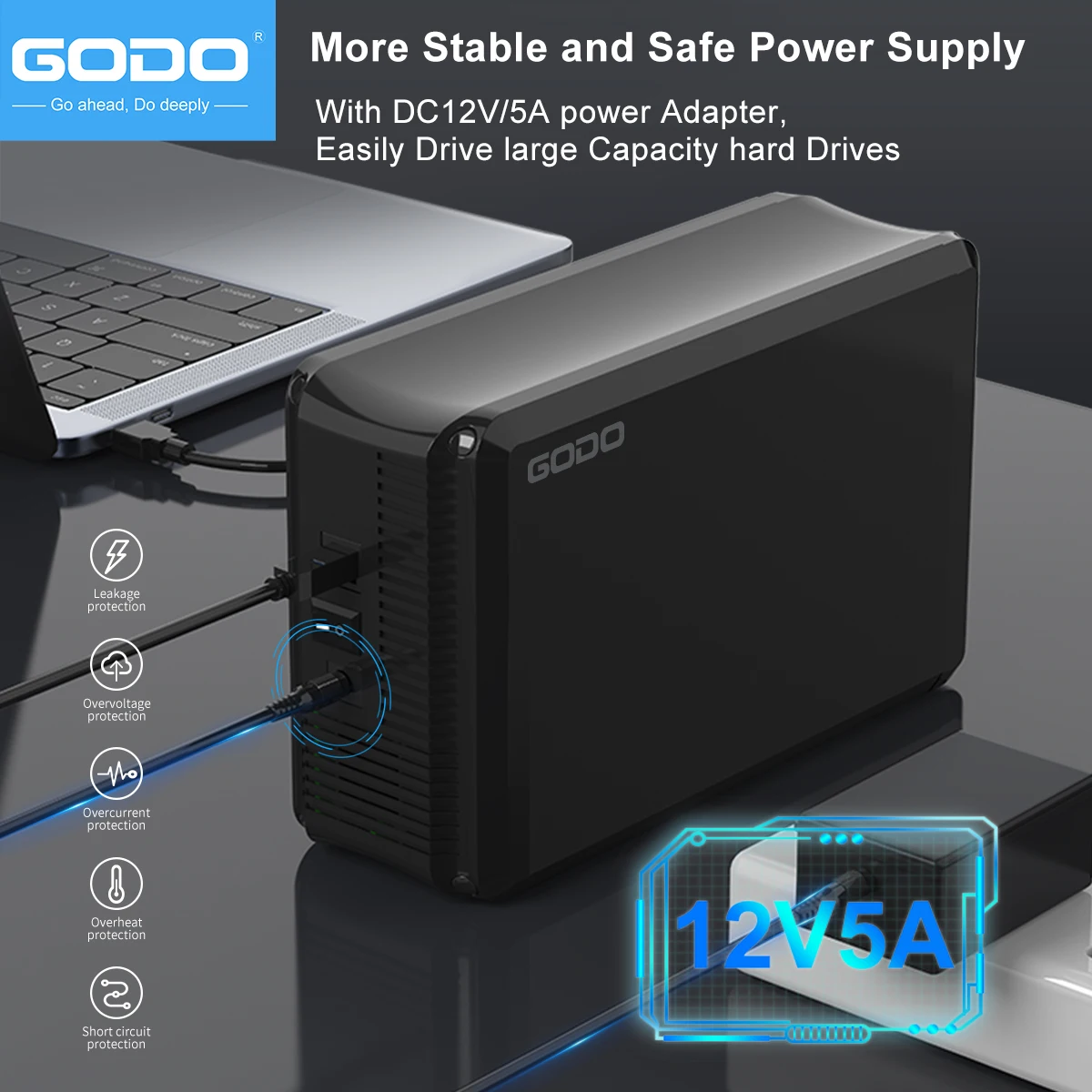 3.5 inch Dual Bay RAID Hard Drive Enclosure USB3.0 to 3.5" SATA HDDs RAID External Enclosure RAID 0/1/JBOD/PM Mode Max 40TB hdd enclosure external hard drive housing