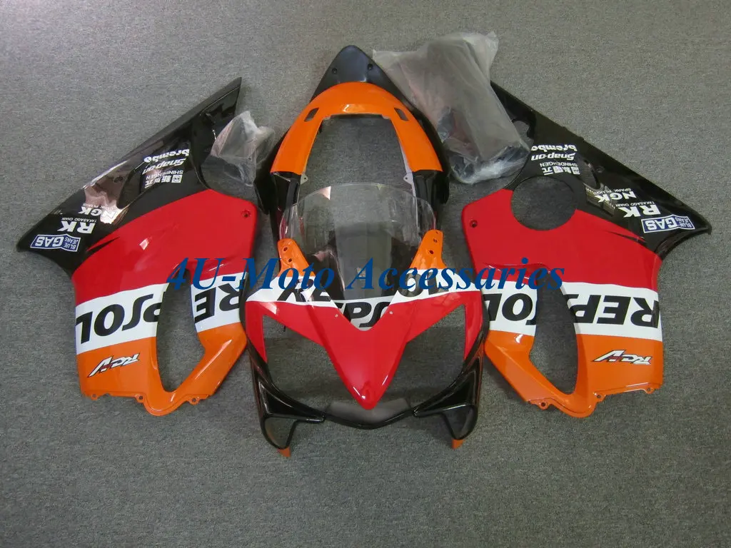 Комплект обтекателей для HONDA CBR600F4I 2004 2005 2006 2007 CBR600 F4I 04 05 06 07 инъекция REPSOL Красный