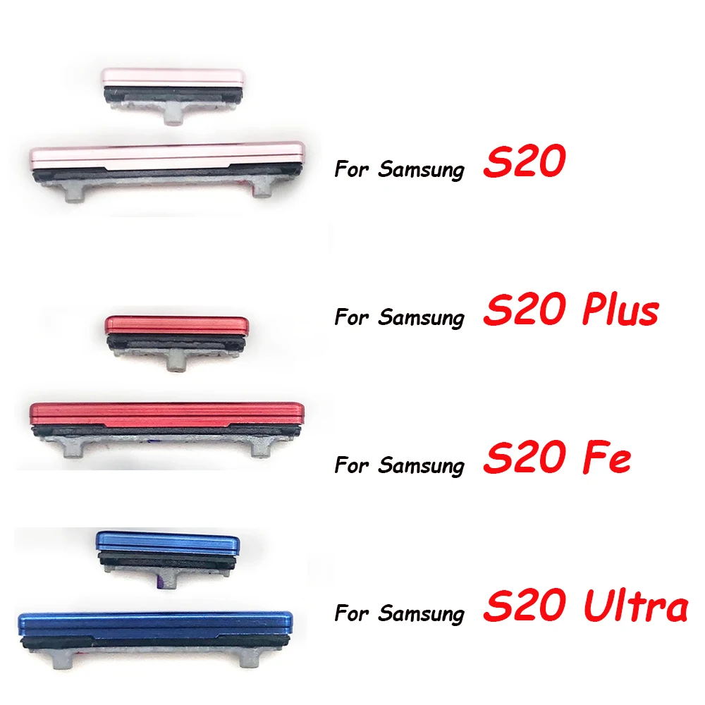 

New Power On Off Side Button + Volume Up Down Side Key Button Replacement Parts For Samsung S20 / S20 Plus / S20 Ultra