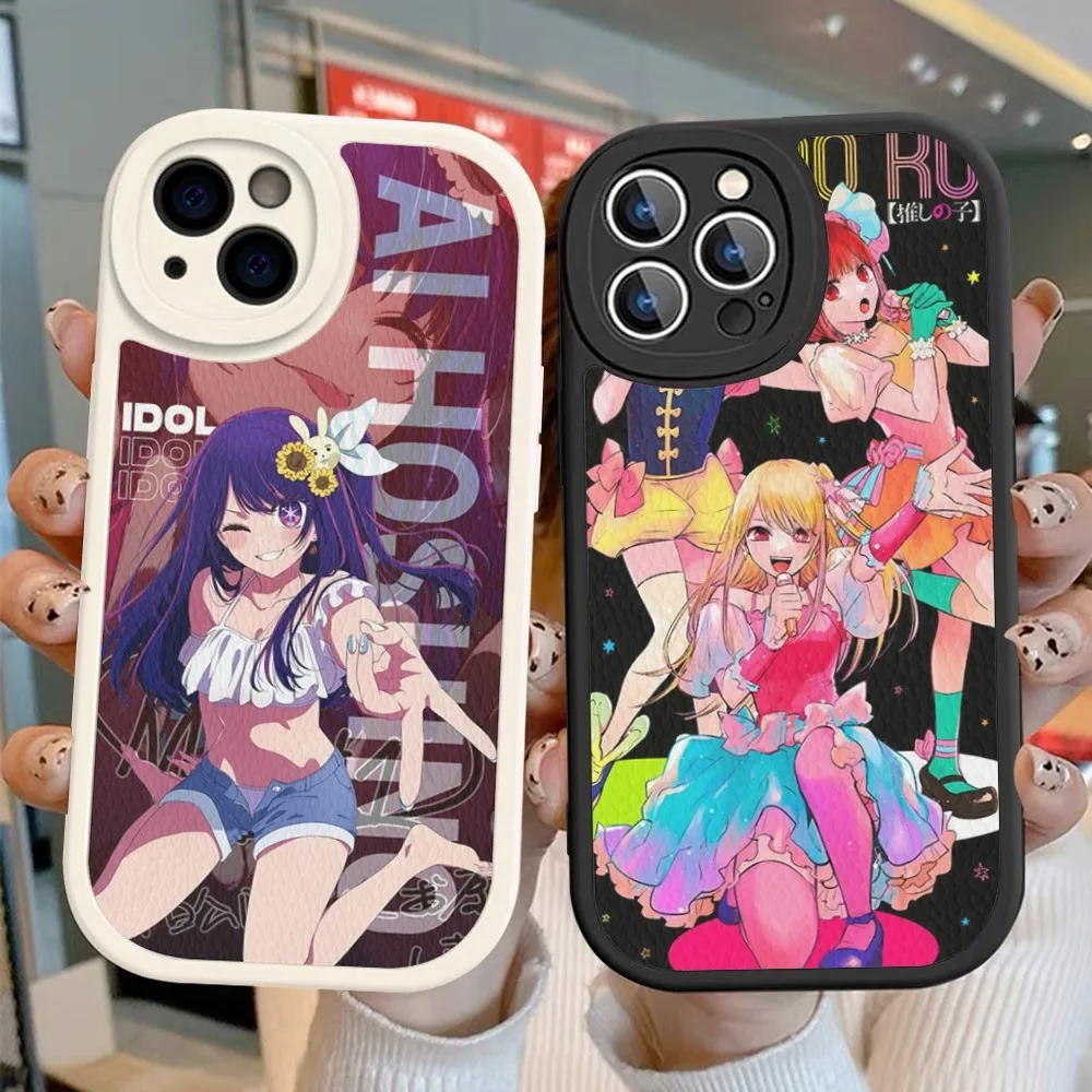 

Anime Oshi No Ko Phone Case Hard Leather For IPhone 14 13 12 Mini 11 14 Pro Max Xs X Xr 7 8 Plus Fundas