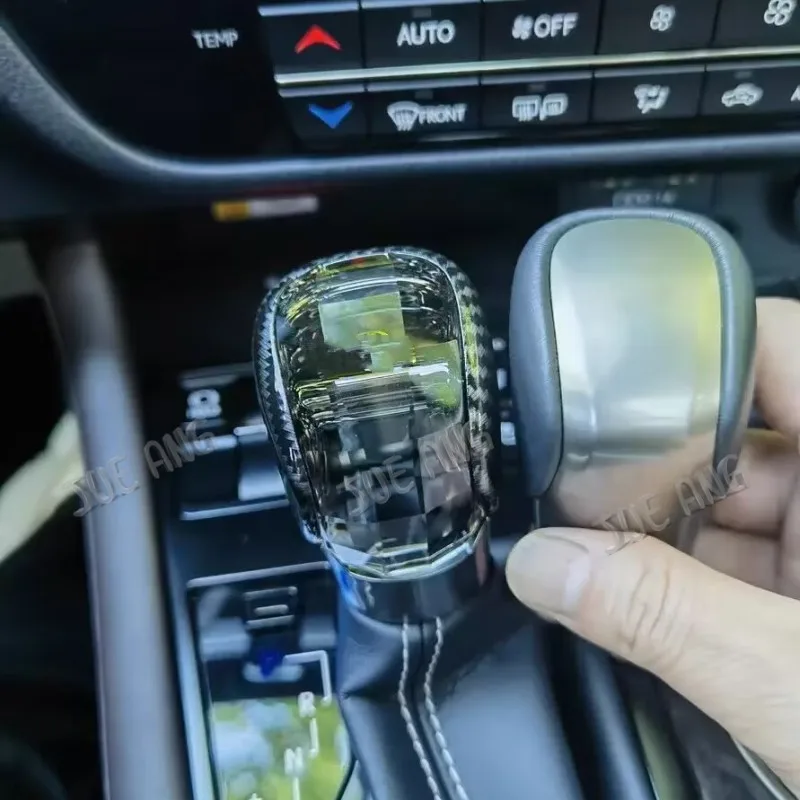 クリスタルギアシフトノブ,LED雰囲気ライト,車のレバー,インテリア