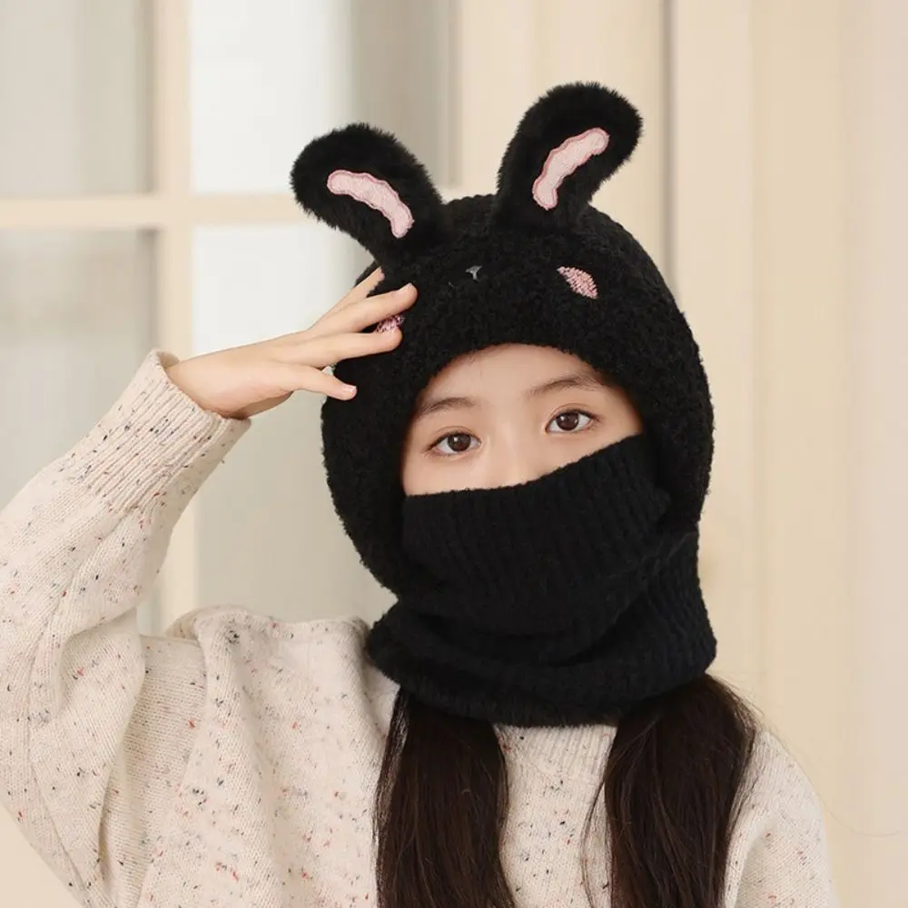 Polyester Kids Winter Hat Scarf Set Warm Ears Protection