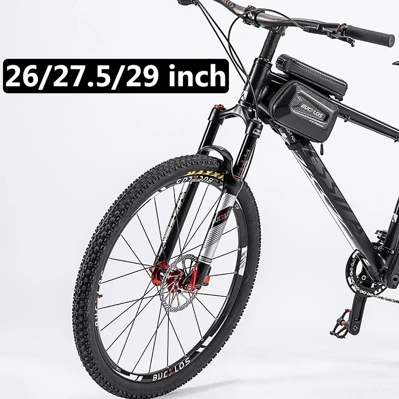 thumbnail image 2 of 26/27.5/29" Mountain Bike Air Suspension Fork Travel 120mm Rebound Adjust 1-1/8"Tapered Tube QR 9mm Manual Lockout Disc Brakes XC AM Ultralight Mountain Bike Front Forks ( Color 2 of 14