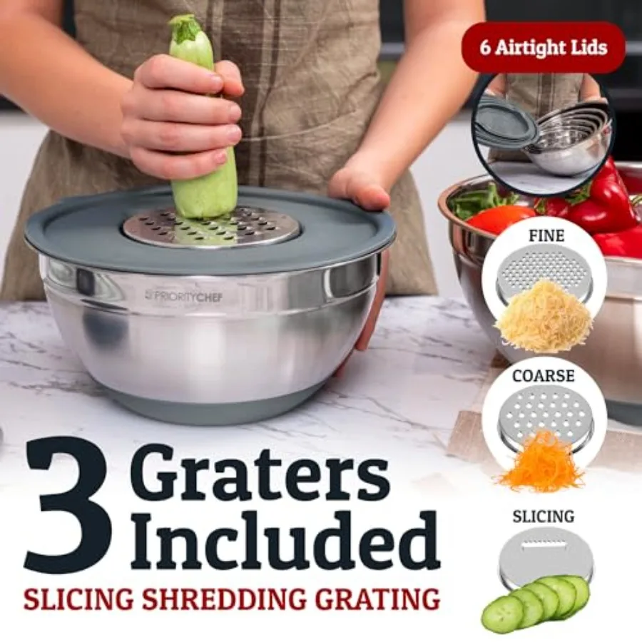 Stainless Steel Mixing Bowl Set 4