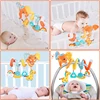 Car Seat Toys Infant Color Elephant Stroller Stretch Spiral Activity Baby Hanging Toys for Crib Mobile Newborn Sensory Toy Gifts 6