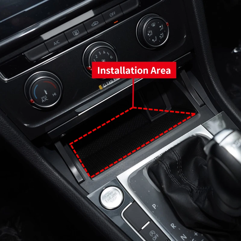 DECTRADE 15W QI Wireless Charger Car Center Console Phone Fast