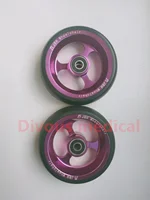 (2X )  4 inch Front Wheels Wheelchair Disabled Manual Sport Wheelchair 2