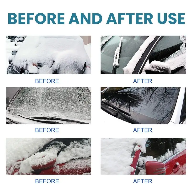 De Icer For Car Windshield 60ml Snow Melting Car Deicer Spray Multifunctional Ice Melting Agent Spray Household Defrost