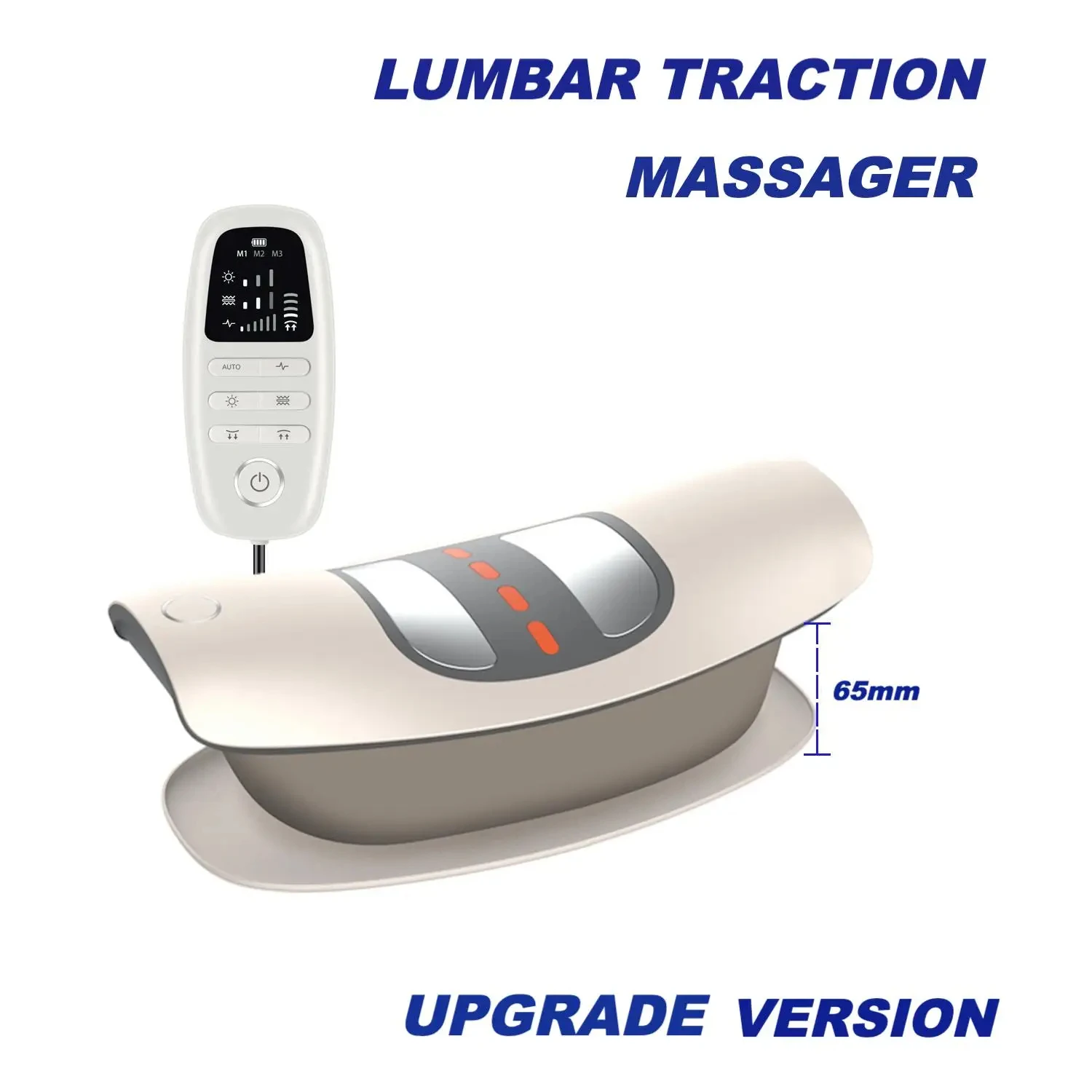 Smart Inflatable Back Massager Precision Pressure Control Multi-Frequency Vibration