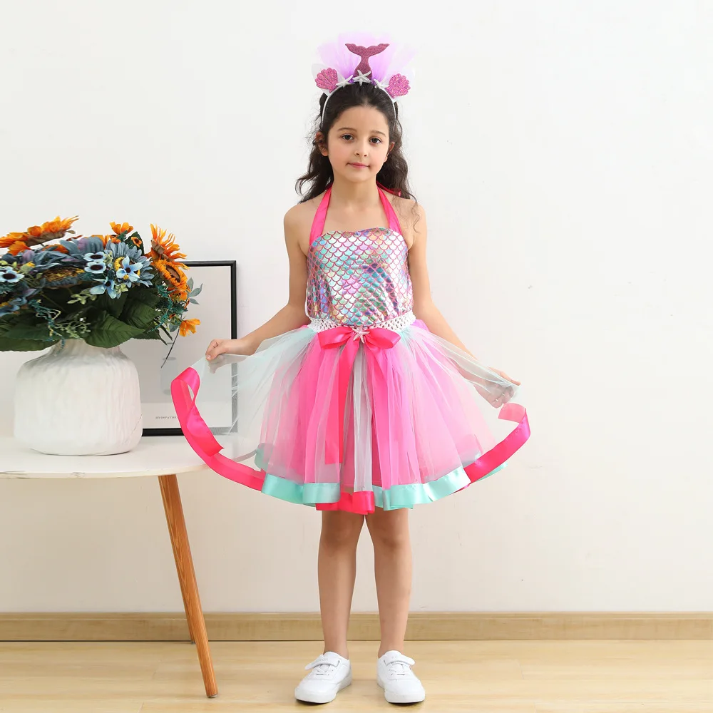 

Tutu Dress Princess Cosplay Costumes Party Dress Birthday Gifts Halloween Children Costume 2-10 Years