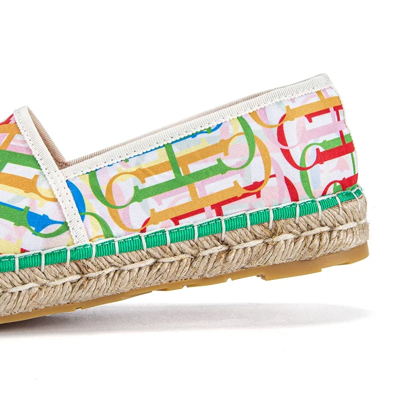 المتسكعون CH المرأة عارضة الأحذية القماش المسطح أح...