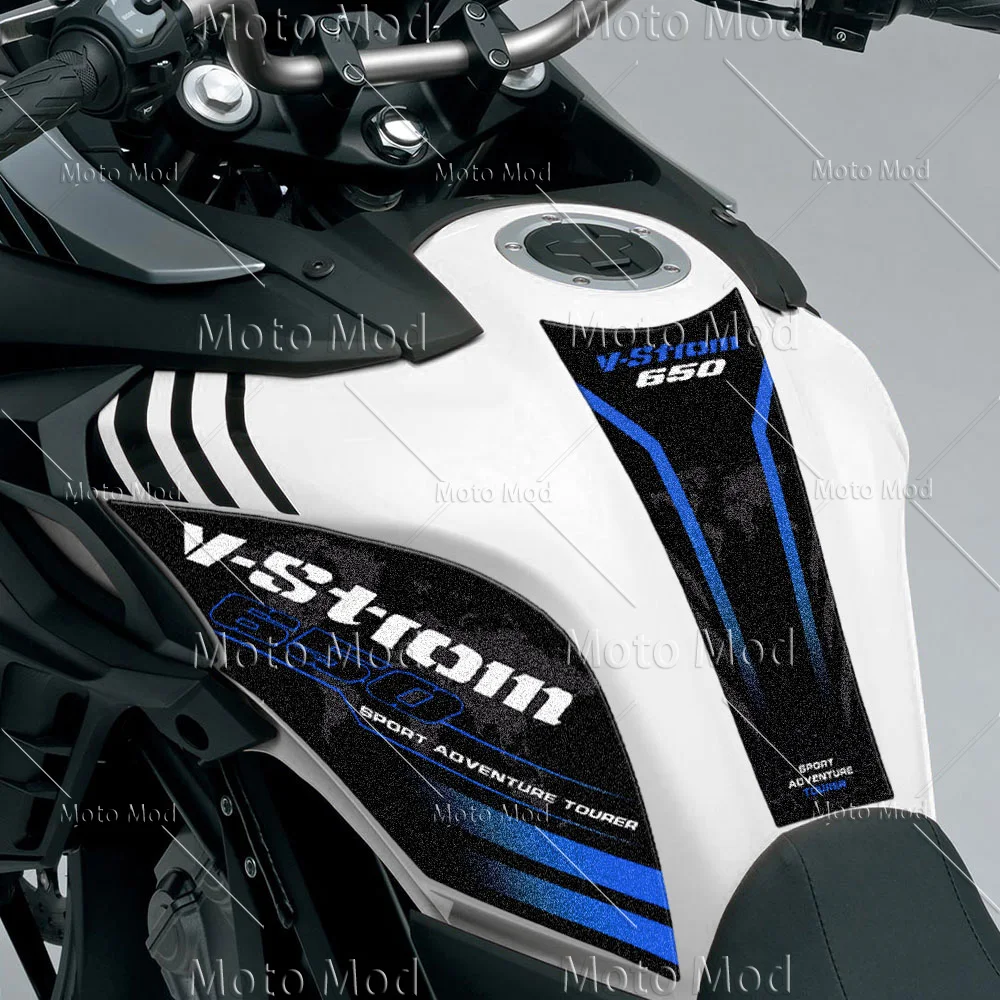 스즈키 Vstrom 650 dl650 DL V-STROM 650XT 오토바이 탱크 패드 스티커 연료 가스 커버 보호 액세서리 데칼