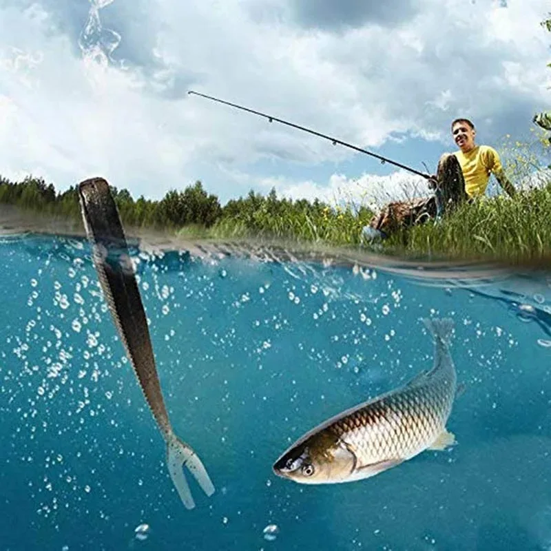 Soft Bait Fish Swimbait Fork Tail With Hook& Without Hooks Fishing Lure Artificial Silicone Bait Fishing Tackle Goods