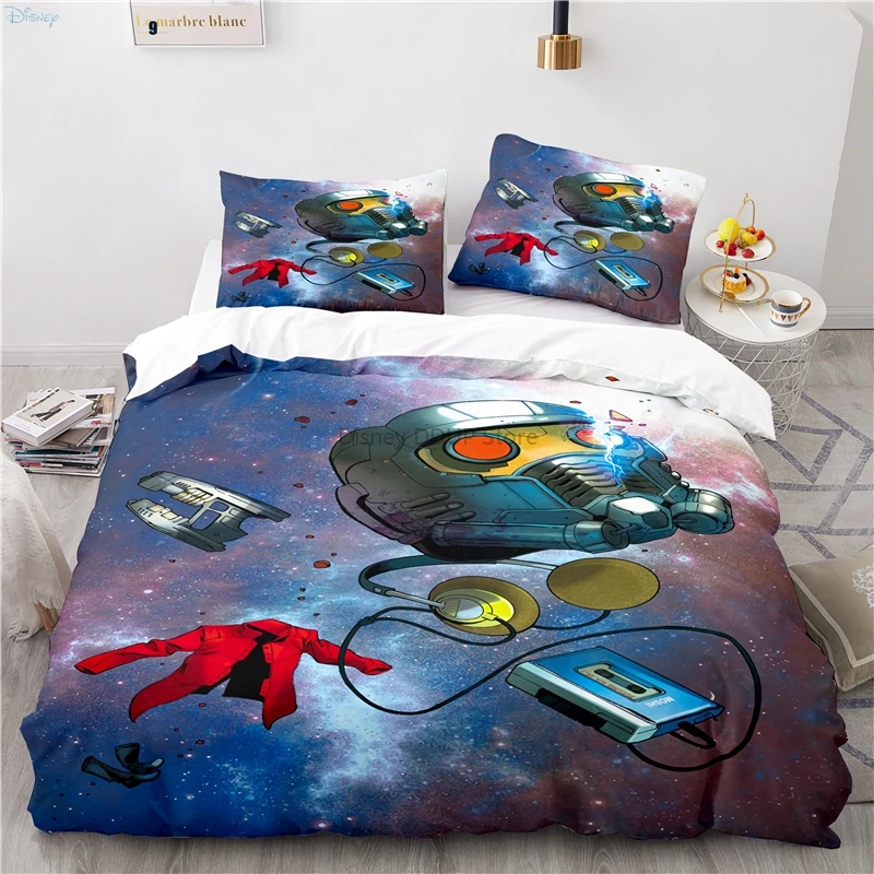 Home Textile Guardians of The Galaxy Cartoon 3d Groot Rocket Racoon Bedding Set Comforter Cover Set with Pillowcases Duvet Cover 