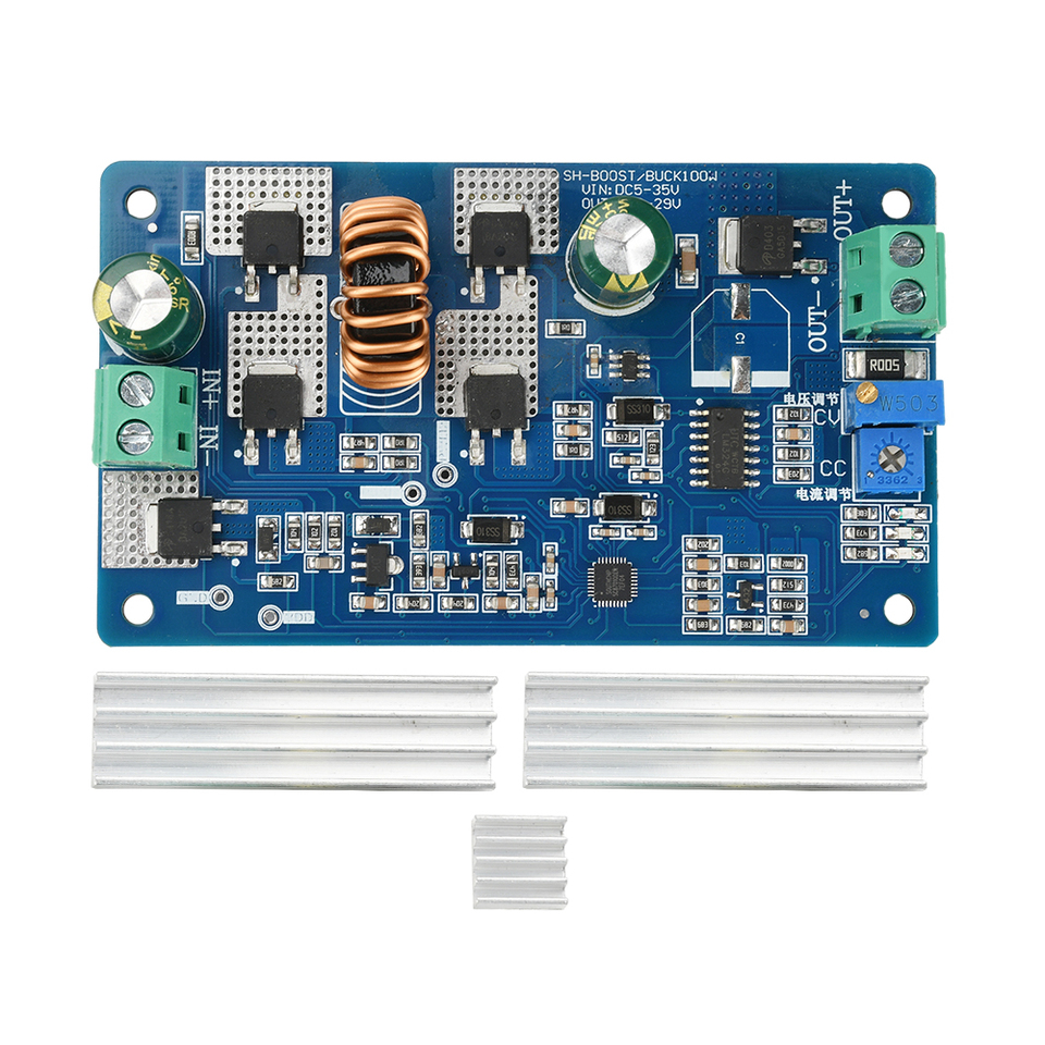 Auto Boost Buck Module DC 5-35V to DC 2.5-30V Adjustable High Power CC CV Battery Charging LED Driver Module Voltage Regulator
