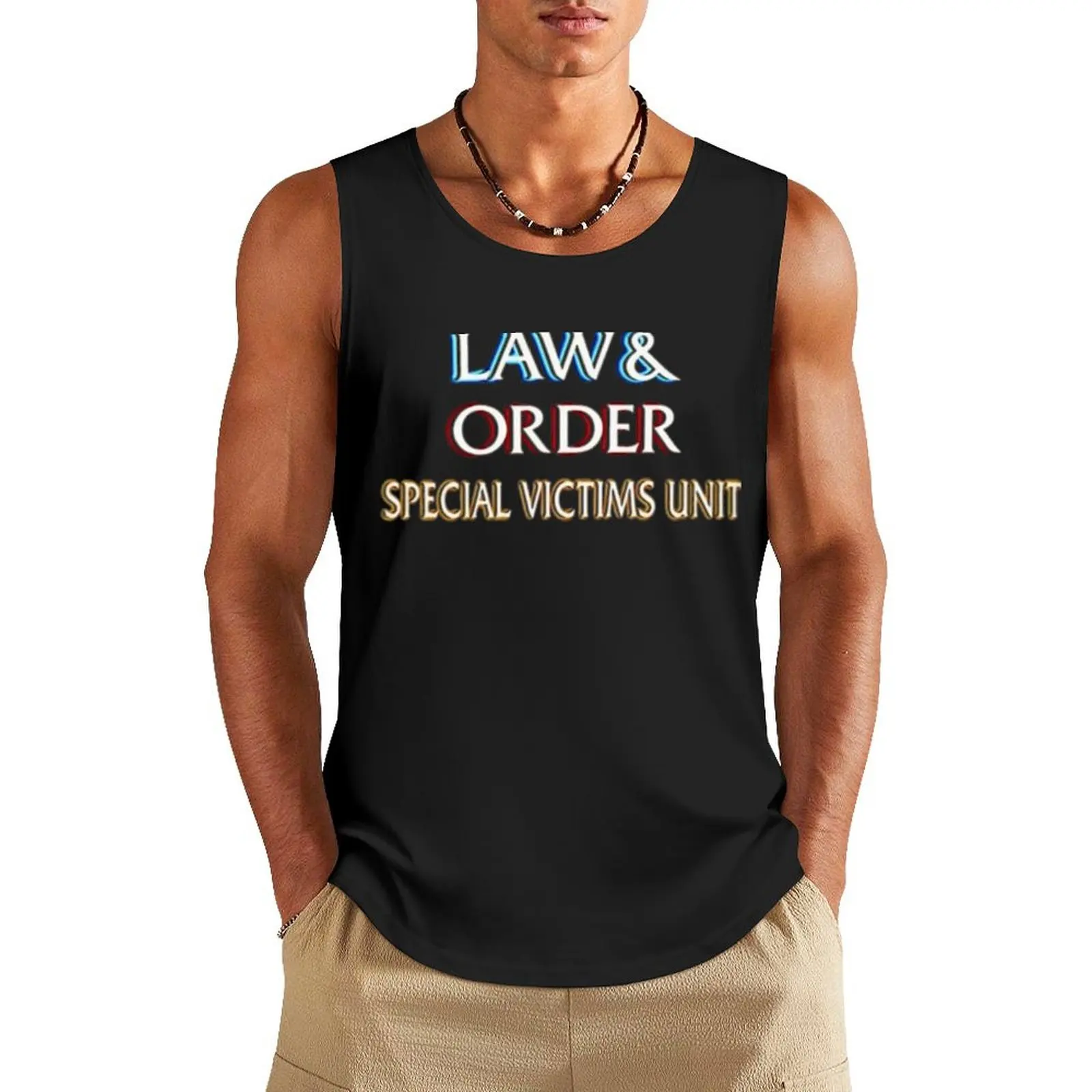 

SVU Logo 2 Tank Top T-shirts men fitness clothing for men