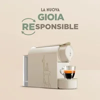 Gioia Super Compact Espresso Coffee Maker for Aluminum Capsules, 500ml Reservoir, 50% Recycled Plastic, Grey 2