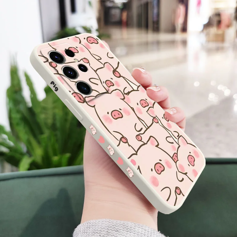Charming Pink Pig Design Phone Case Cover