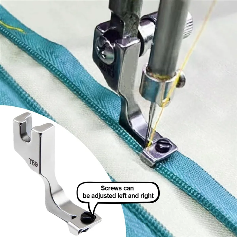 Hot Selling-Adjustable Invisible Zipper Guide Presser Foot For Sewing Machine, New Zipper Foot For Sewing Machine Accessori