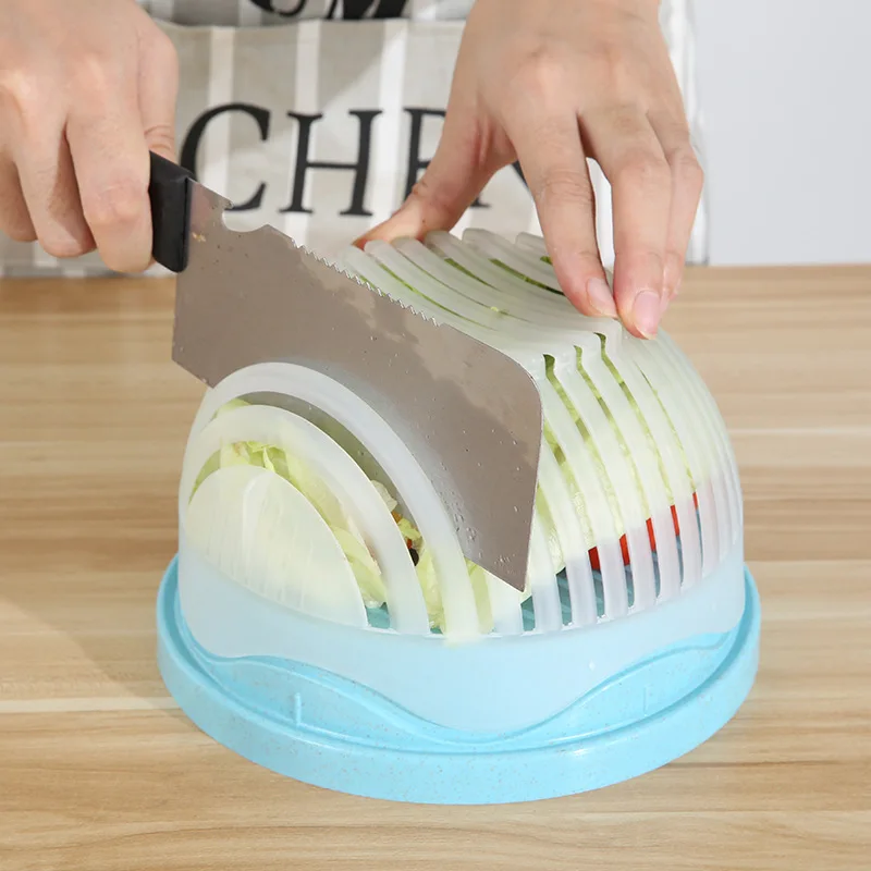 Chopper Vegetable Salad Cutter Cutting Bowl Vegetable Slices Cut Fruit for Kitchen Tools Accessories Gadgets Kitchen Items