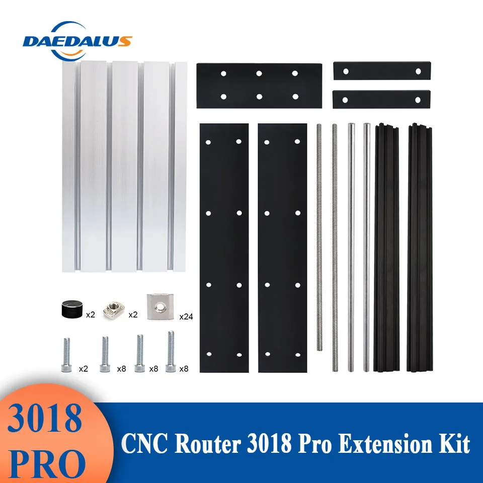Daedalus CNC 3018 pro Upgrade Kit Extend 3018 to 3040 Compatible with CNC Pro Max Engraving Milling Machine DIY