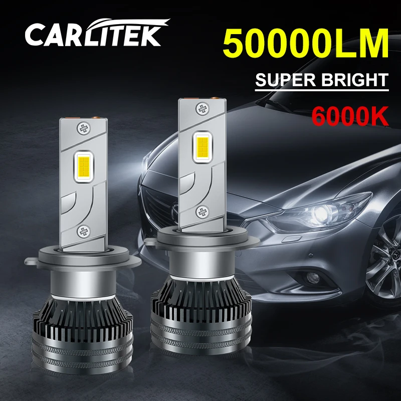 H4 Car Headlight Bulb H7 Led Canbus 50000lm 120w High Power H1 H7 H8 H9
