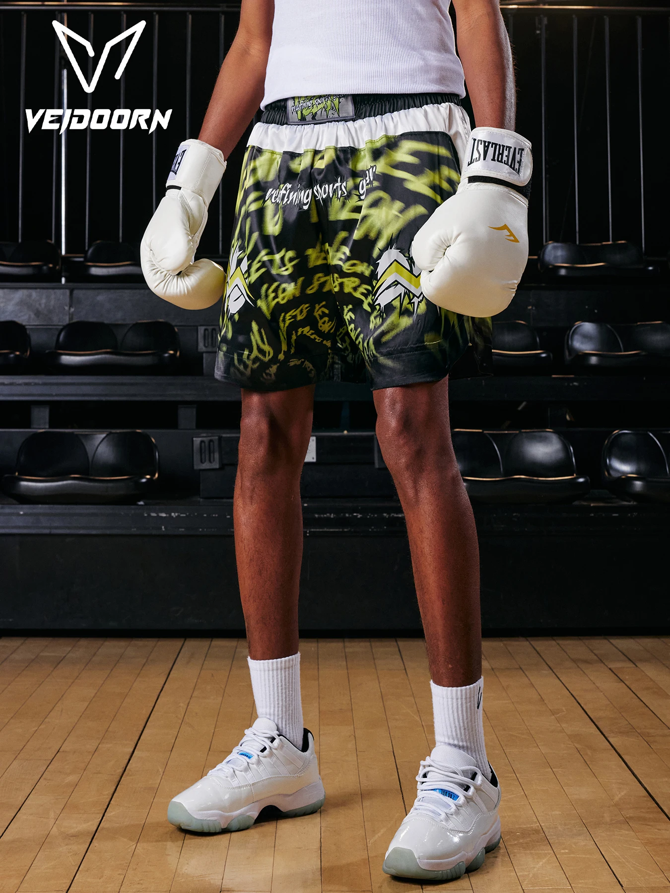 2025 Veidoorn Men's High-Waist Boxing Shorts