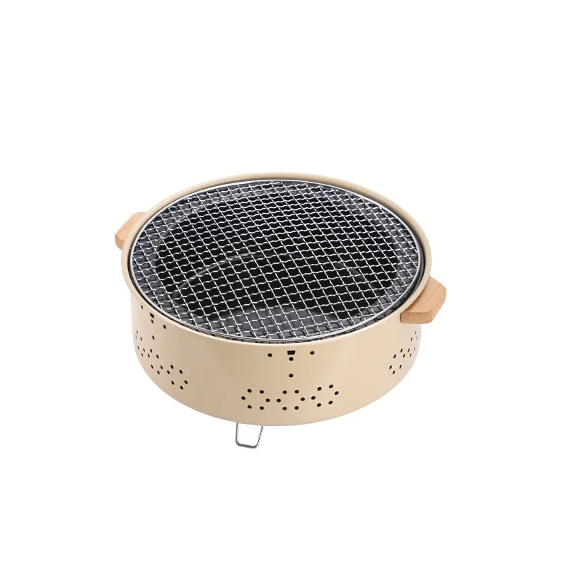 

Charcoal Grill Korean Style Barbecue Stove Outdoor Cooking Tea Around The Stove Can Be Used for Heating Camping BBQ Grill